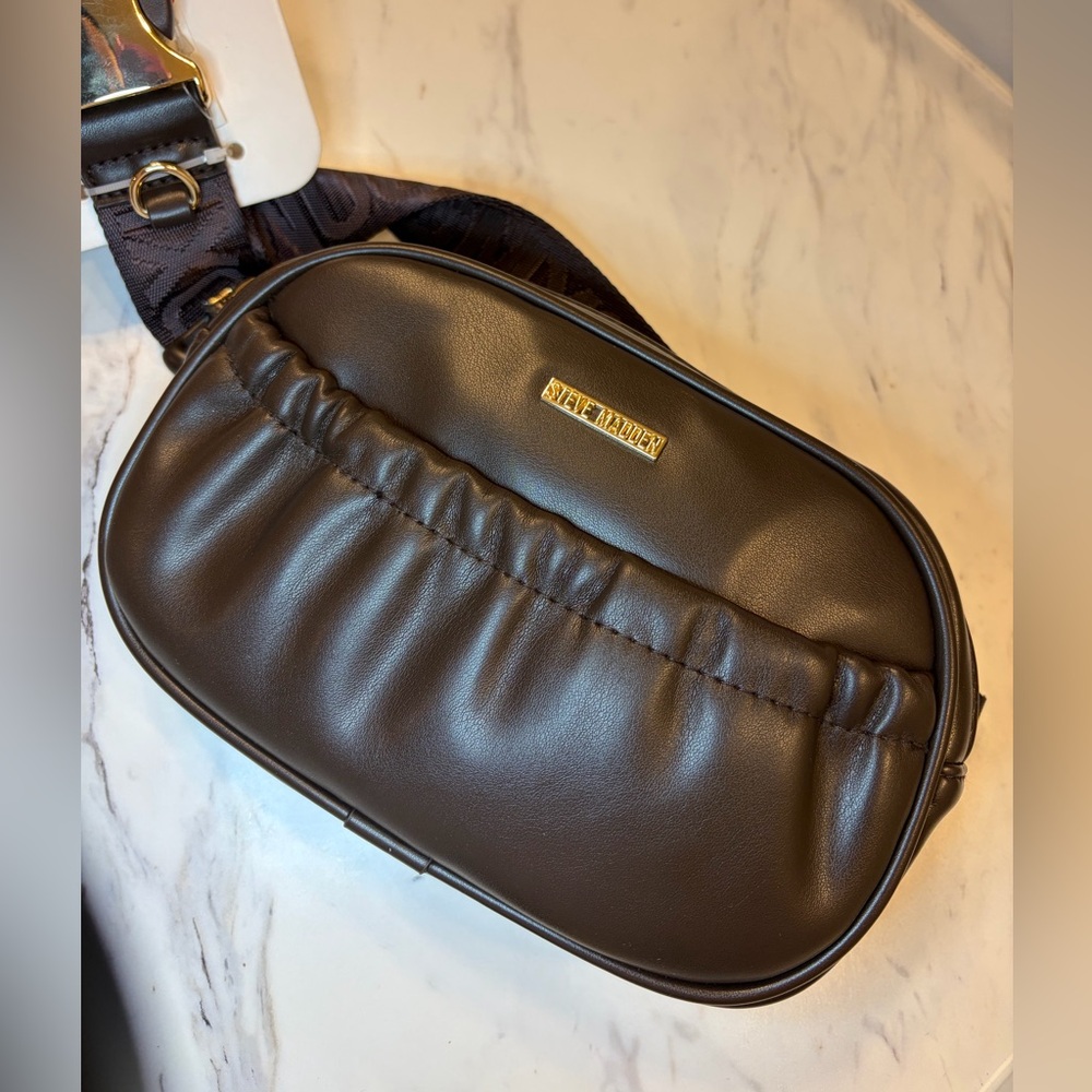 NWT Steve Madden Dark Brown waist Bag for women.‎ - Picture 2 of 6